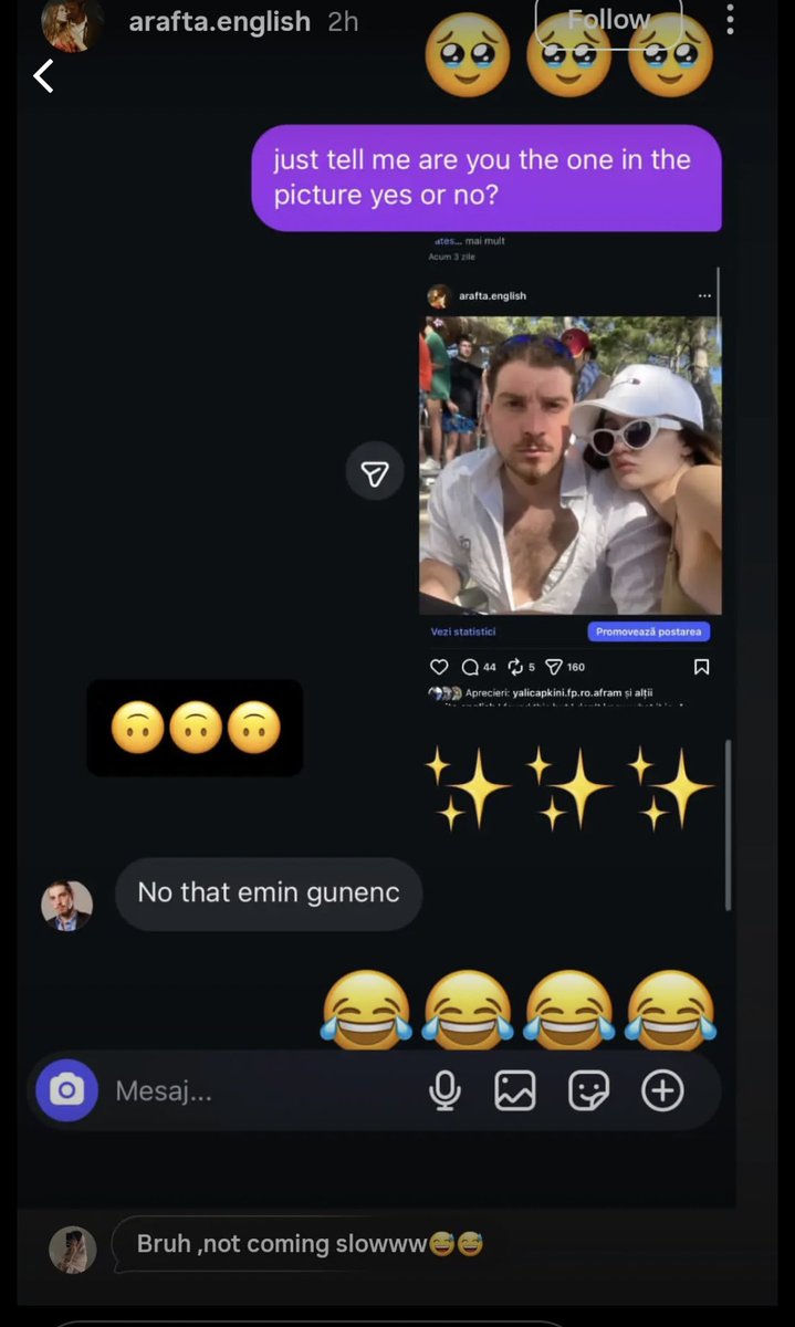 doom214528's tweet photo. I expected this when ilsu's boyfriend humiliated emin in his Instagram story 😂 Emin couldn't take the humiliation might have hurt him now he will know his limits with ilsu stay away from my girl you oldie 
#Arafta #MerTeş 
#İlSuDemirci #EminGünenç https://t.co/fhmeaJ2c4Q