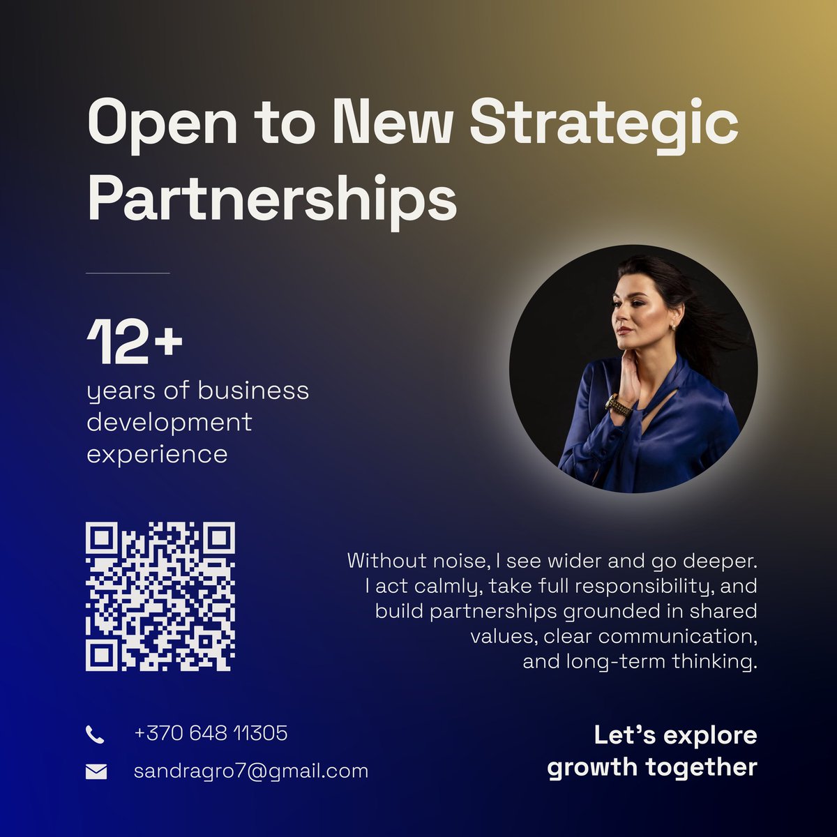 SandraGrok08's tweet photo. As a business lead &amp; developer, one of the most important lessons I’ve learned is the value of patience. Patience is just as critical as speed.

I invite you to be fearless yet patient with me – that balance can make all the difference.
#businessdevelopement #contacts https://t.co/cRpBLUpUA0