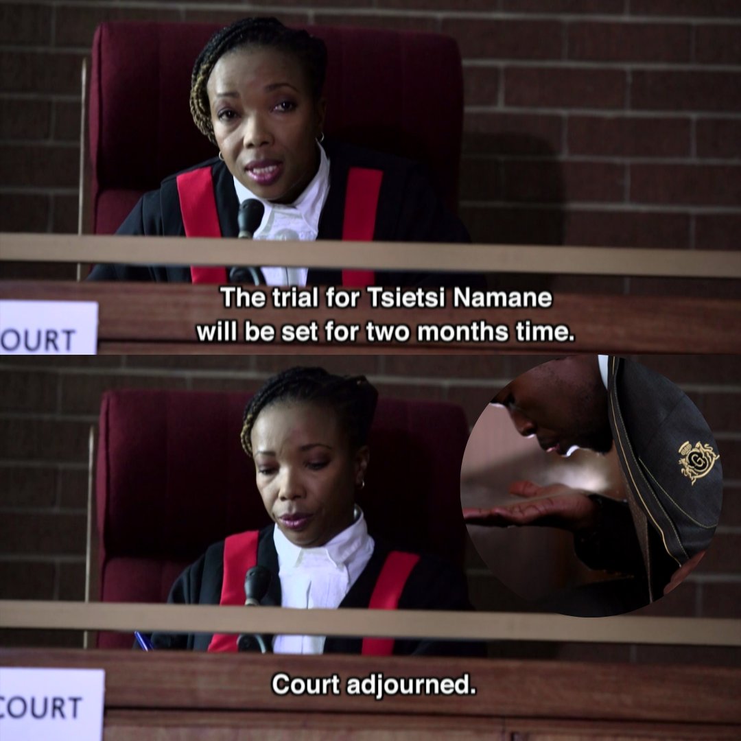 etv's tweet image. I guess the muthi worked. Do you think Tsietsi will lose or win this case? Don’t miss #AshesToAshes tonight at 10:30PM.