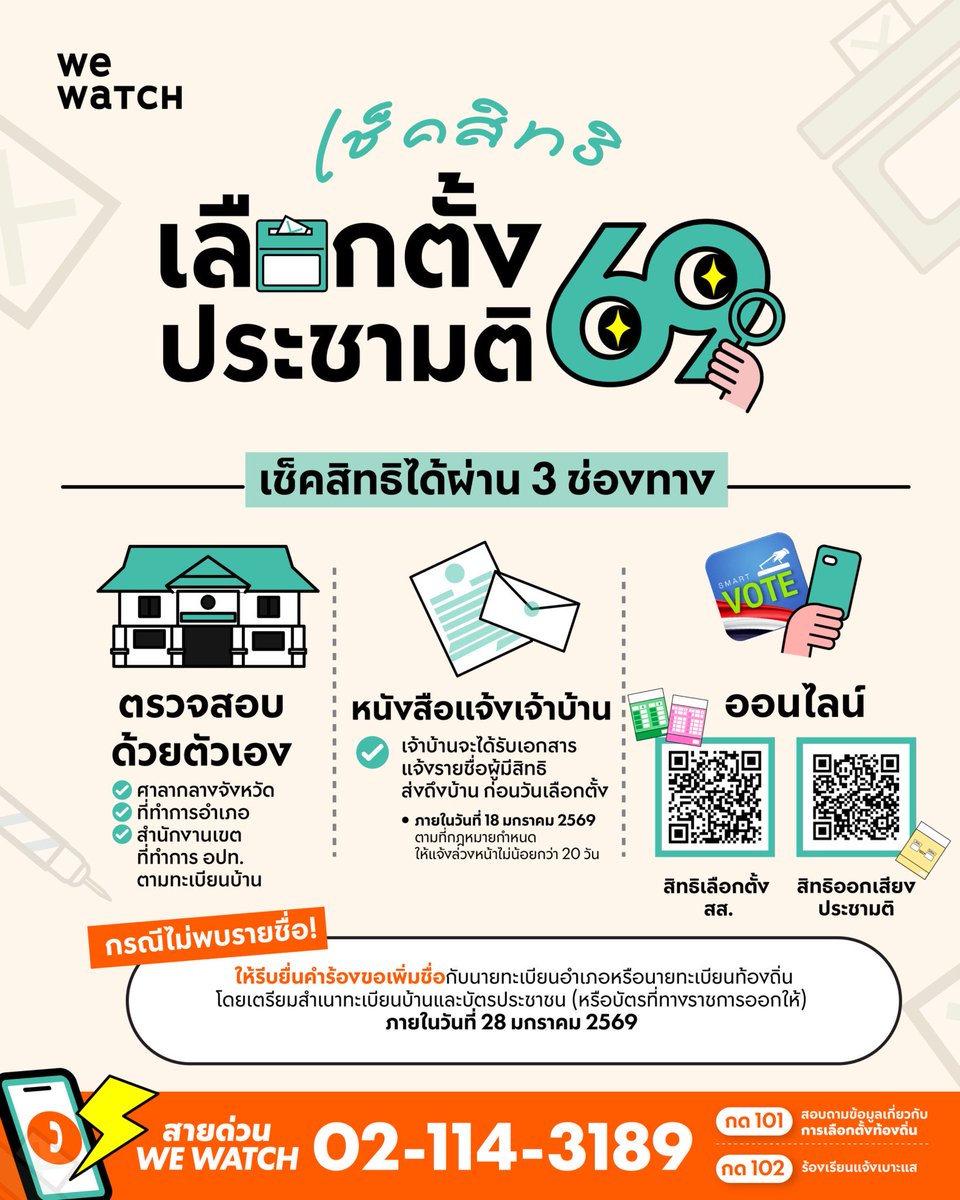 bkksnow's tweet image. ตอนนี้สามารถเช็คสิทธิออกเสียงเลือกตั้งกับประชามติได้แล้ว รีบไปเช็คกันดู

เช็คสิทธิเลือกตั้ง
boraservices.bora.dopa.go.th/election/enqel…

เช็คสิทธิประชามติ
boraservices.bora.dopa.go.th/election/enqel…