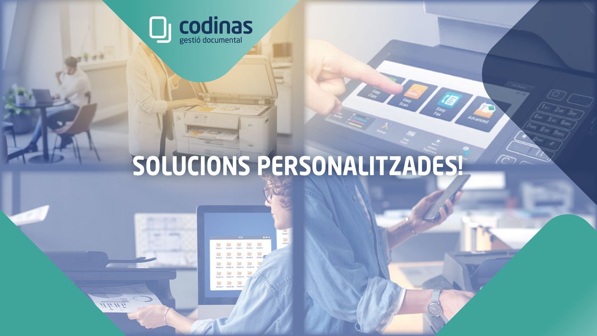 🖨️ Rènting d´equips, cost per pàgina, #GestióDocumental, consultories d´impressió…

♾️ Oferim tots els serveis del sector, de la A a la Z, per cobrir les teves necessitats.

Consulta el nostre catàleg i contacta amb nosaltres!

🔗 codinas.cat/contactar/