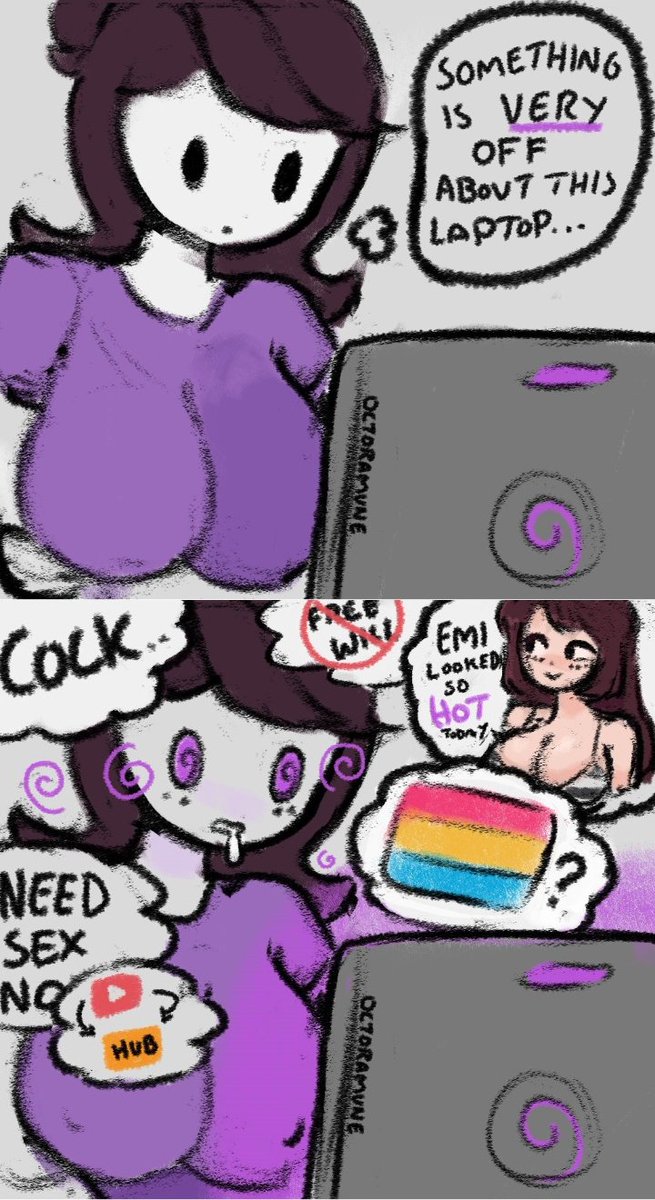 Squigggoooon's tweet photo. The """""asexual"""" girl in-between takes for this🖤🩶🤍💜
#cringesexual #goon #wankchat https://t.co/zxHjYuE4bS