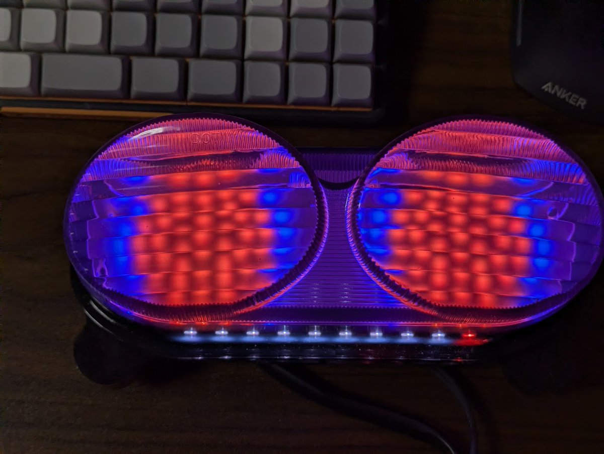 slabua's tweet photo. Diffusers for my custom tail light for Kawasaki ZR-7, rev 1.0.
I prepared one frost and one milky 2 mm plexiglas sheet for testing, will decide later which one I like more.

#taillights #electronics #pcb #diy #tinker #hack #attiny85 #attiny #kawasakizr7 #kawasaki #zr7 #zr750 https://t.co/cHwcsiStHI