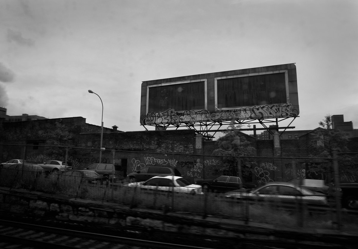 YESTERDAY'S
Bronx, NY (2007)
copyright © Peter Welch

#nftcollector #NFTart #peterwelchphoto #thejourneypwp #blackandwhitephotography #ReflectiveArt #VisualPoetry #Meditation #Bronx #NYC #NewYork #alone #empty #billboard #graffiti #street #urban #sky #overcast #abandoned #USA