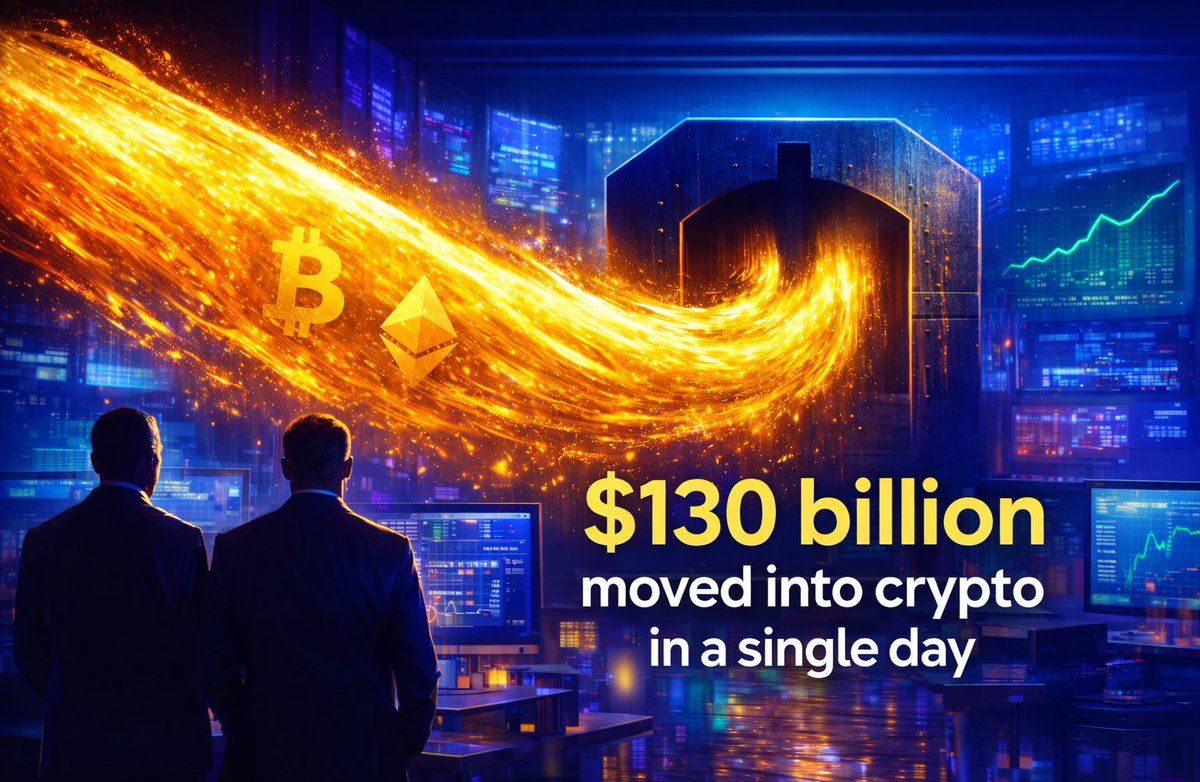 BeyondFiatPonzi's tweet photo. $130B entered crypto in 24 hours.
Not retail. Institutions.

U.S. Bitcoin ETFs pulled in $753.7M.
Market cap: $3.11T → $3.24T.

This isn’t hype.
It’s reallocation.

#CryptoRecovery 
#CryptoNews 
#CryptoMarket https://t.co/2g4yxcE05g