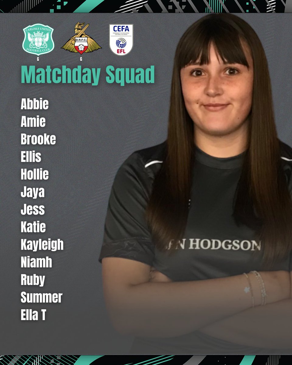 🙌 FDS ACTION RETURNS FOR 2026! 

🛣️ Our D's travel to Lancashire to face Accrington Stanley. 

Whilst our Girls Team take on Doncaster Rovers at Harraby. 🏡

Check out the Matchday Squads below. 👇