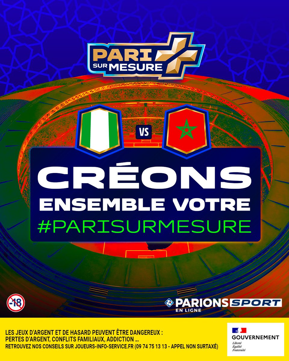 ParionsSport_EL's tweet image. On se lance dans un #PariSurMesure pour cette demi-finale de la CAN ? 🔥

Vous avez 2h 👇