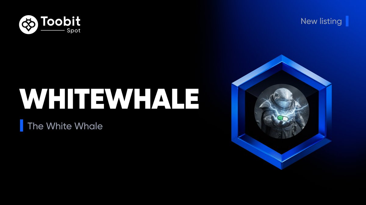 New listing alert🚨
#WHITEWHALE is spot-listed on #Toobit!🤩
<a href="/TheWhiteWhaleV2/">The White Whale</a> 

💰Deposit is now open  
⌛️Spot trade ▶️ bit.ly/4bt4zhG
💸Withdrawal opens on ▶️2026-01-15

Learn more👇
bit.ly/4qMcXx8

#ToobitNewLIsting #TheWhiteWhale
