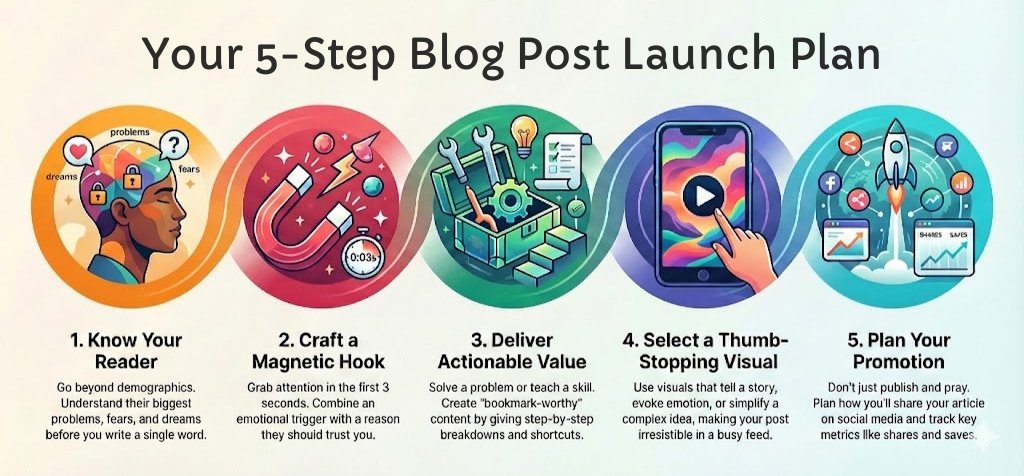 nuancedapp's tweet image. Save this 5-step checklist for your next post to ensure your work actually finds its audience.

Your future self will thank you!

#bloggers #success