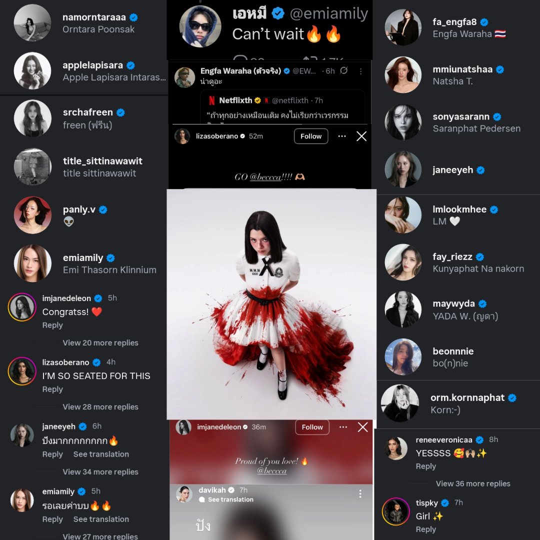 wediditbabyy's tweet image. So many actresses hyping Becky- the support is unreal!

Nanno is HERE! 

#GirlFromNowhereTheReset 
#เด็กใหม่TheReset
#beckysangels