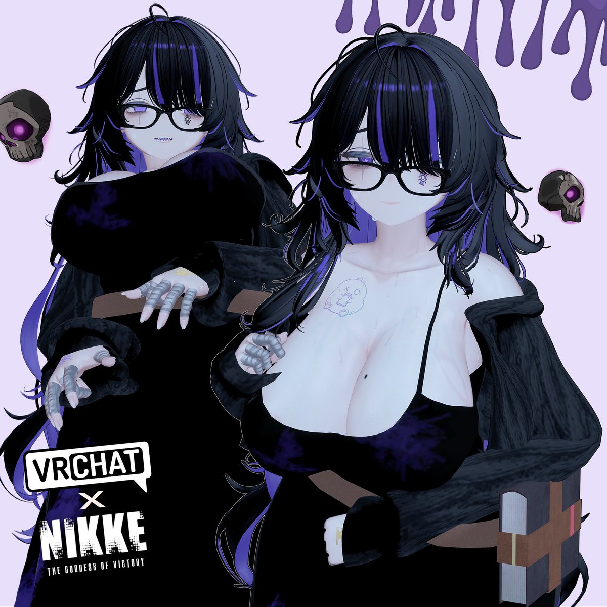 LaQuack cosplaying LaBel xdddd
#VRChat #NIKKE