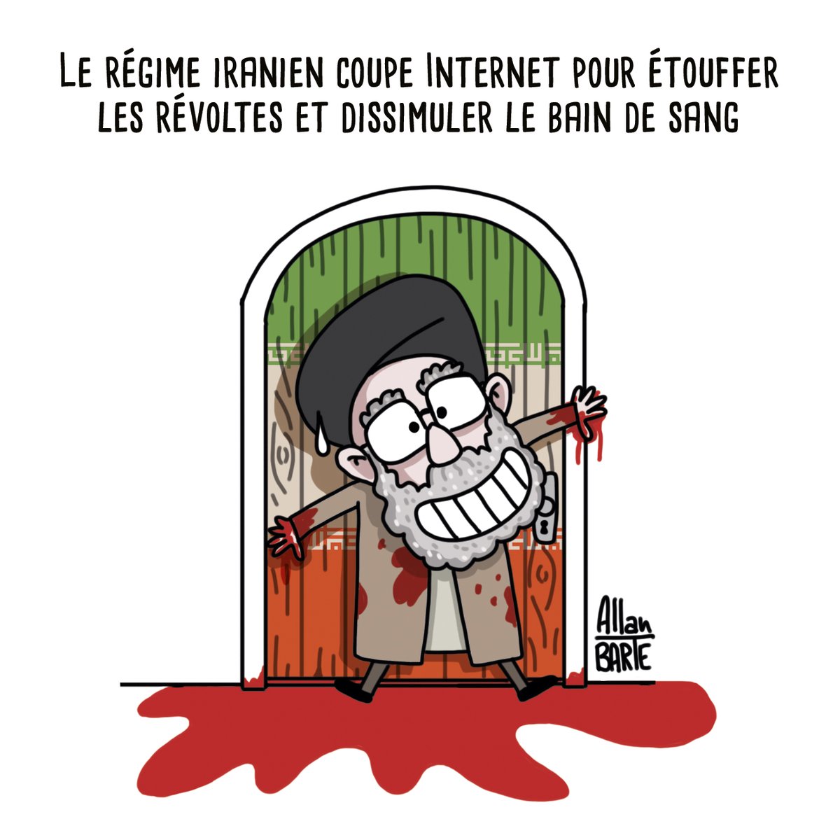 Iran :  Le régime coupe Internet pour étouffer les révoltes et dissimuler le bain de sang.