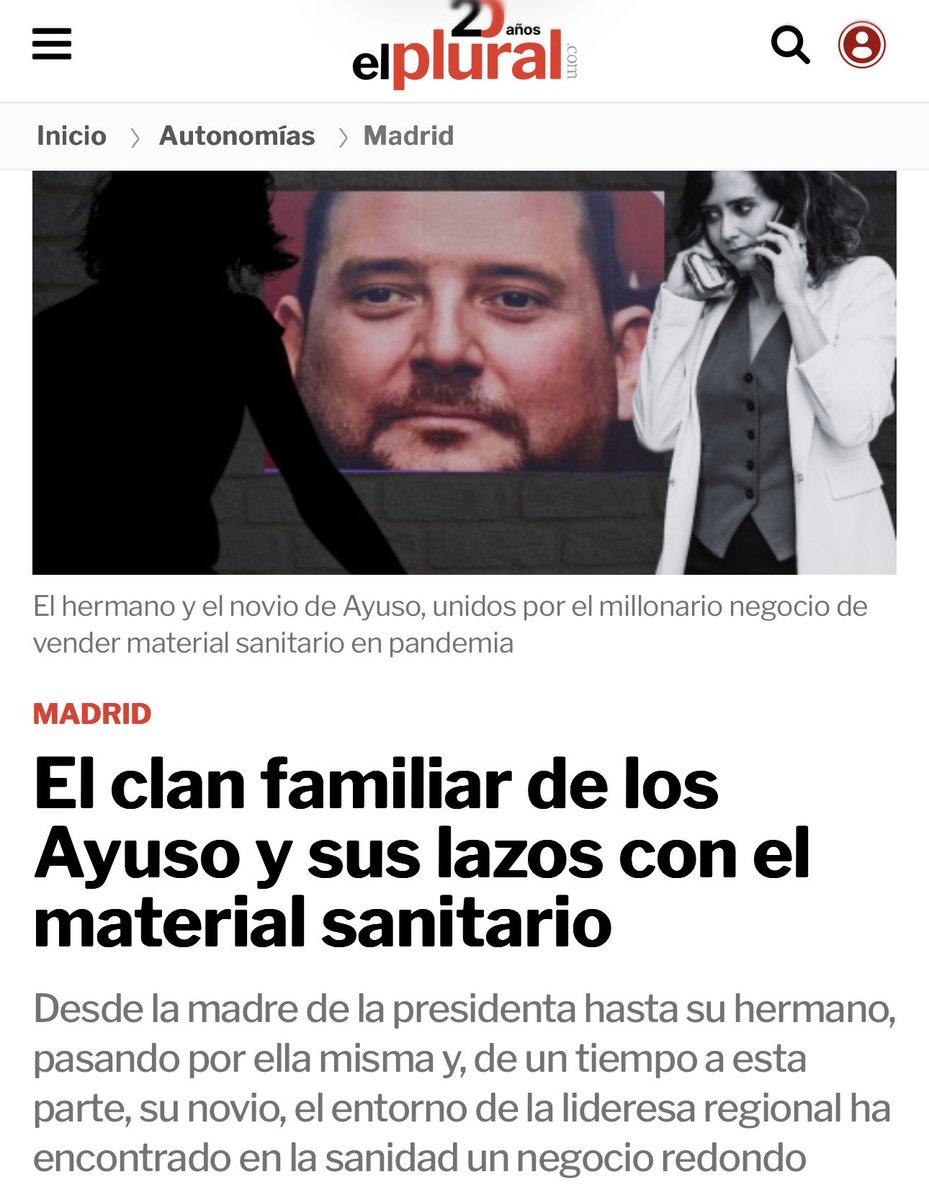 MasMadrid__'s tweet image. ‼️ El novio, el hermano, la madre y ahora ella misma.

Ahora sale a la luz "Ayuso Lahoz S.L.", otra sociedad a nombre de la presidenta dedicada al negocio con material sanitario y registrada en su casa.

¿Queda alguien relacionado con Ayuso que no se haya forrado?