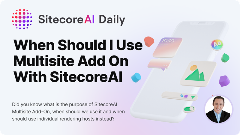 SitecoreMartin's tweet image. Do you know what the purpose of #SitecoreAI #Multisite Add-On is, when we should use it, and when we should use individual rendering hosts instead?

This post explains it simplified: linkedin.com/posts/martin-m…