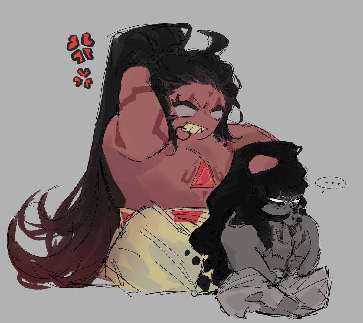 이건거의 할아버지와 손자(아님)
 #burningspicecookie
#molddoughcookie