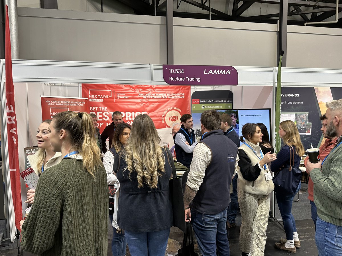 🚜 #LAMMA26 is in full swing!

If you’re already here, come and see us at Stand 10.534 in Hall 10.

Grab a tea or coffee, meet the Hectare Trading team and let's chat grain trading!

📍 Near the McHale stand &amp; Machinery Demo feature

#LAMMA #Croptec