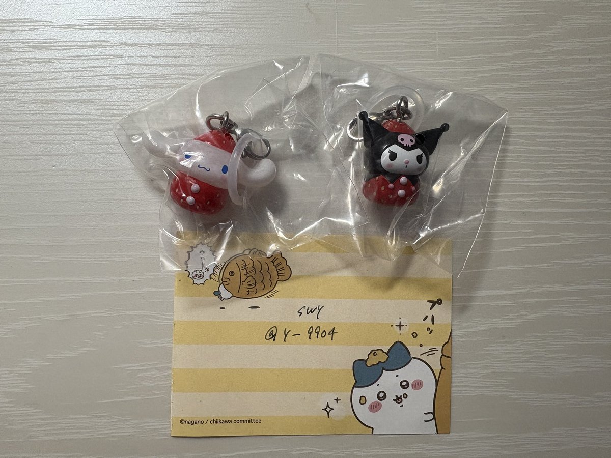 y_9904's tweet photo. サンリオ いちご めじるしアクセサリー交換

譲→クロミ、シナモン
求→キティ

大阪手渡しor郵送

お気軽にお声掛けください🙇🏻‍♀️ https://t.co/DkKzrtC2xC