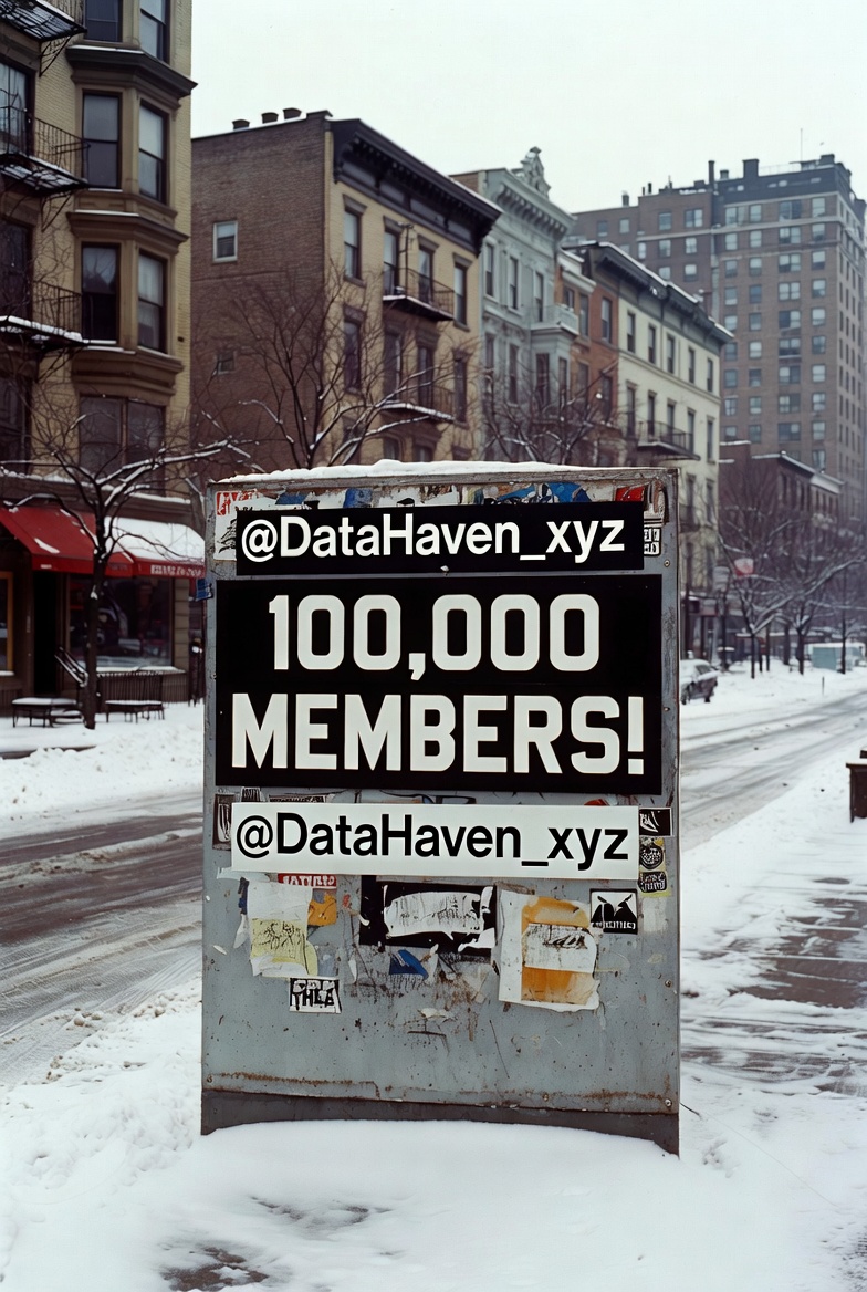 100,000 people chose to gather, build, and stay. I joined DataHaven to learn, contribute, and be part of something intentional. This milestone confirms the direction and the discipline of the community. The work continues <a href="/DataHaven_xyz/">DataHaven 🫎</a>