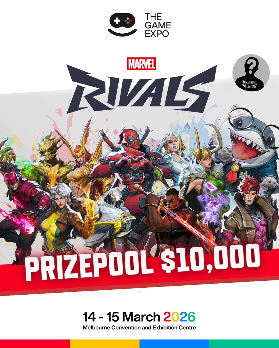 After a huge first year at #TGX, <a href="/MarvelRivals/">Marvel Rivals</a> RETURNS with a $10,000 Prizepool and TWO tournaments, one each day of #TheGameExpo🤯
Saturday - Creator x Pro Draft Invitational
Sunday - Classic LAN Tournament
SIGN UPS OPEN NOW!