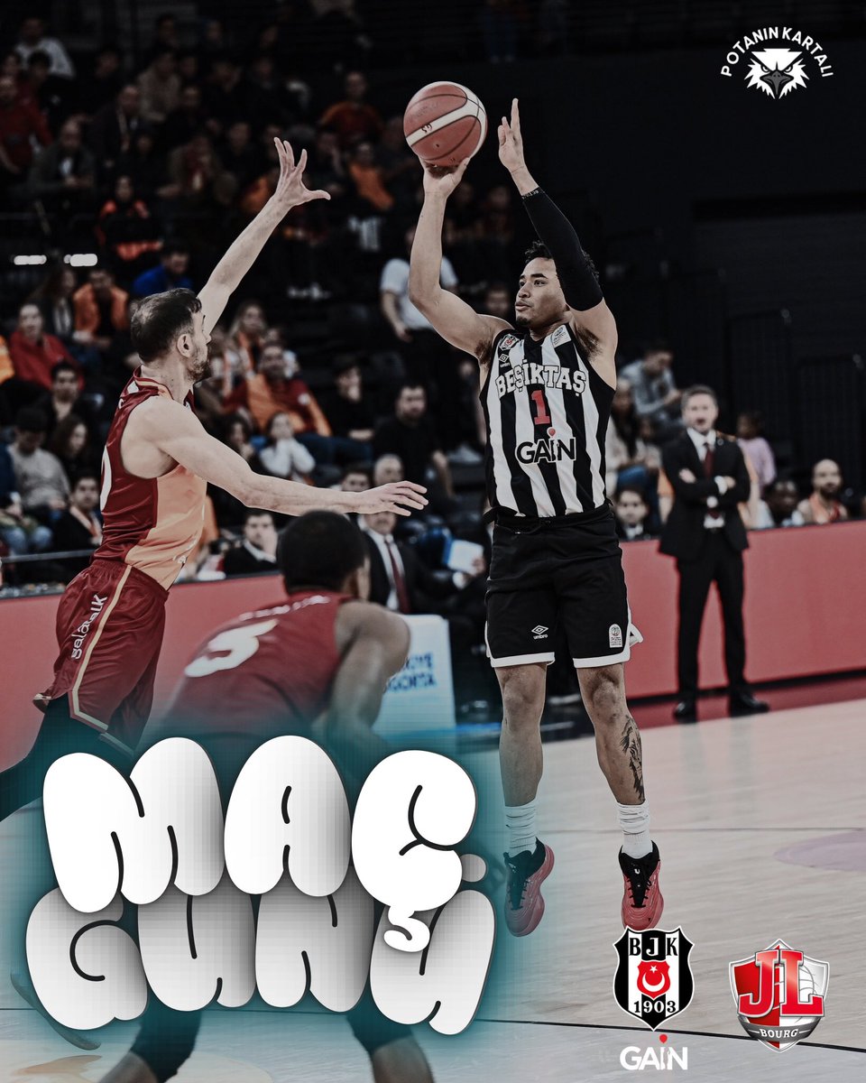 KartaliPotanin's tweet photo. 🏀 MAÇ GÜNÜ 🏀

🦅 Beşiktaş Gain - JL Bourg
🕖 21.30
📺 TRT Spor https://t.co/ZOsJWwTO4F