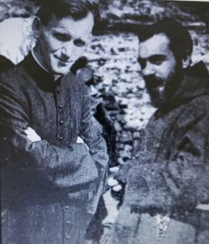 sitsio's tweet image. Saint Pio and Saint Pope John Paul II’s friendship dated back to 1947 when the young Father Karol Wojtyla was engaged in doctoral studies at Rome’s Pontifical International Athenaeum Angelicum, the future Pontifical University of Saint Thomas Aquinas. 

He made a pilgrimage to…