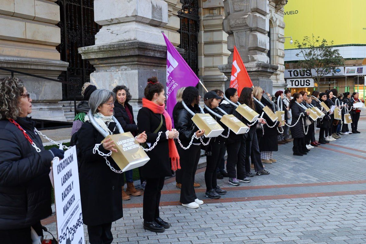 LABsindikatua's tweet image. 🛑 Langileen lekukotzek agerian utzi dute Bizkaiko enpresaburu matxista eta arrazista bat dela emakumeak esplotatzen dituen etxebizitza sare baten jabea

🚨 Irabaziak atera ditu, bereziki, egoera zaurgarrian dauden langile migratu eta arrazializatuekin

🔗 labur.eus/elzqnrqw