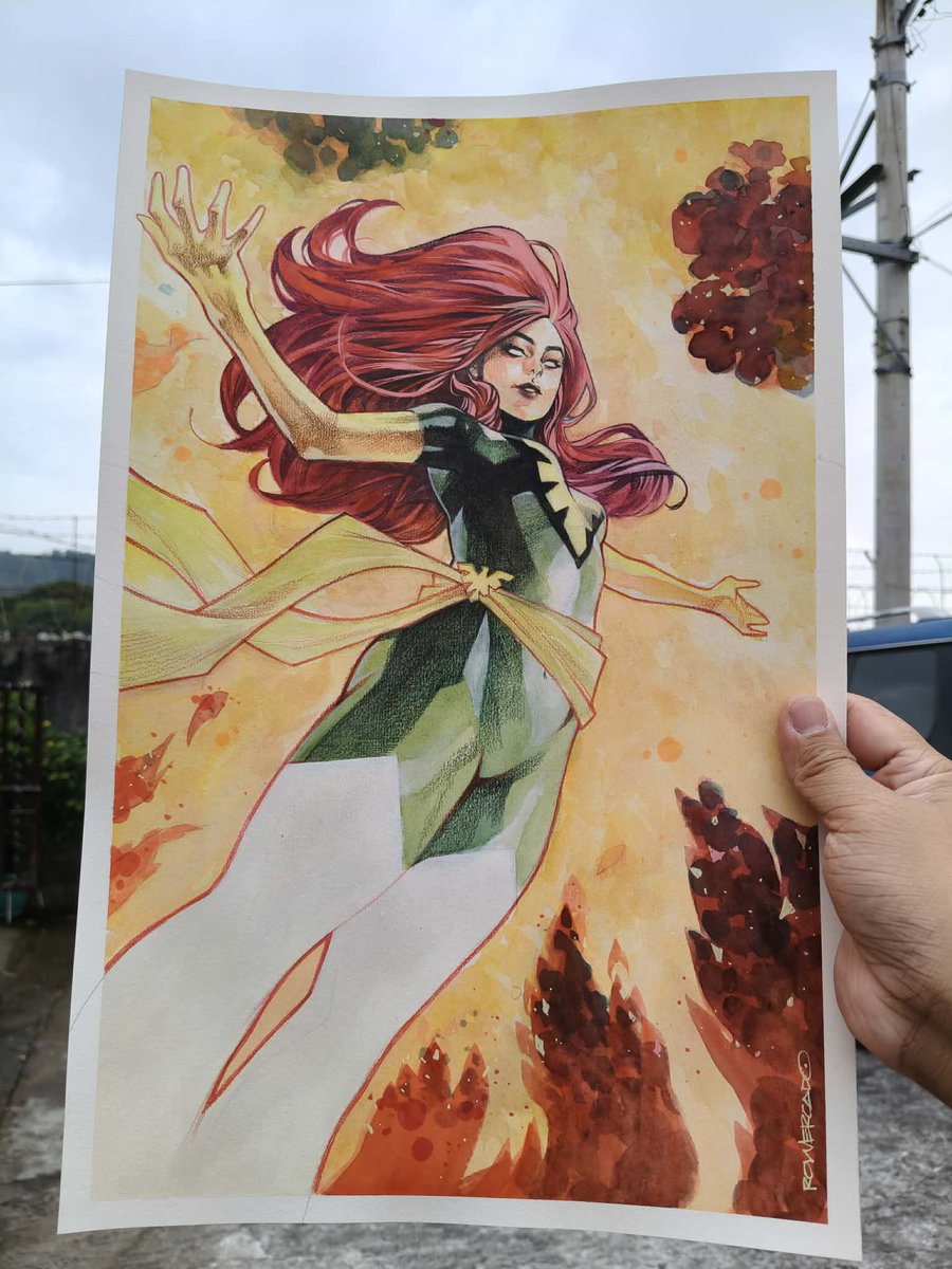 roimercado's tweet image. Hope y'all had an awesome Holiday.
I've been really busy with work and life lately That's why I'm only able to update just now.

I am excited to share super cool projects soon! 
Thank you for all your support!
#marvel #phoenix #art #originalart