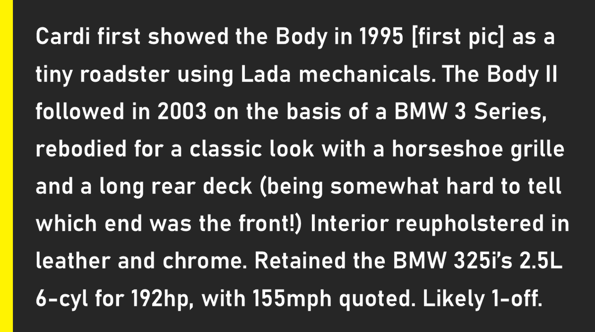 ObscureSupercar's tweet photo. 🇷🇺 Cardi Body II
2003 • 2.5L I6 • 192bhp • 155mph
📸 Cardi Design/Carstyling/WheelsAge
#osotd #supercars #bmw #3series https://t.co/bdzbGxWwZ7