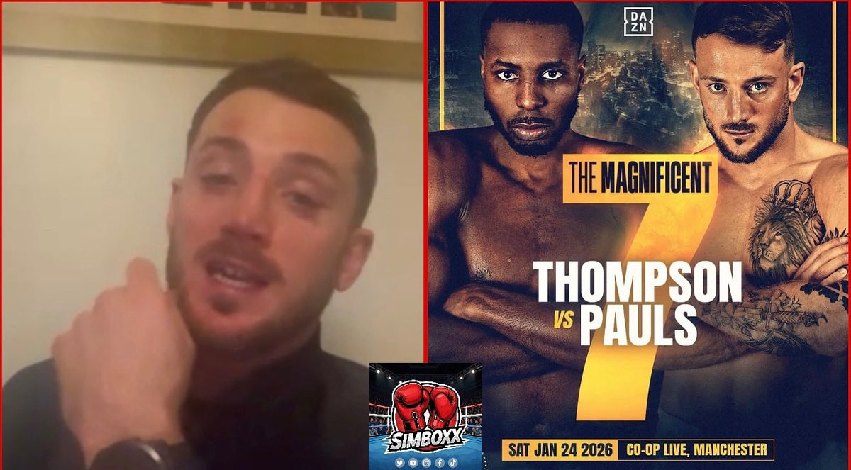 Similar to my mate <a href="/AstonDarren/">Darren Aston</a> I spoke with <a href="/brad_pauls/">Brad Pauls 🥊</a> in the hours before the postponement of the Manchester card where he was due to box Shakiel Thompson

The interview is available here &amp; we spoke about much more than just fight - youtu.be/jDu0YYreXSw?si…