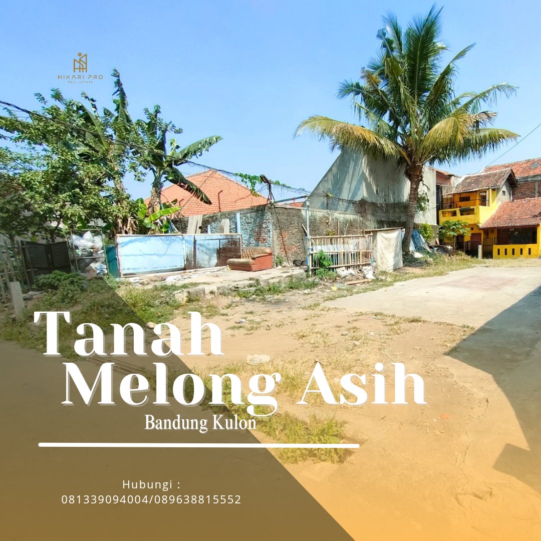 Jual Tanah luas di melong asih, dekat borma cijerah dan pharmindo, LT : 325 m2, Harga Rp 3,5jt/m
