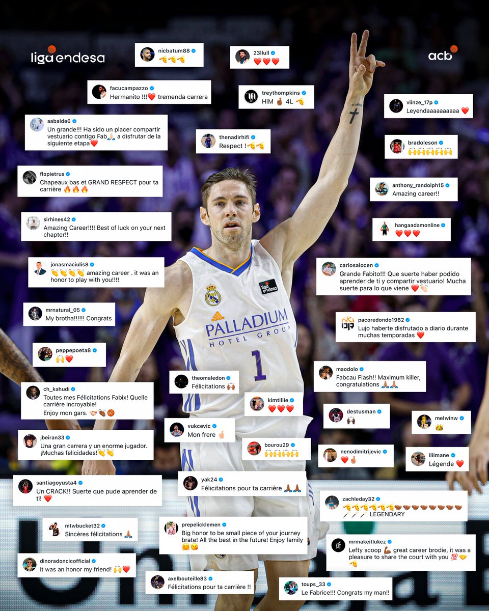 ACBCOM's tweet image. El mundo del baloncesto se rinde ante la 𝙡𝙚𝙮𝙚𝙣𝙙𝙖 Fabien Causeur ❤️🏀

¡Gracias por todo, @FCauseur1!

#LigaEndesa