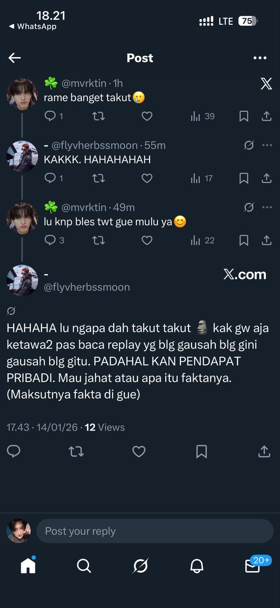 onyurvals's tweet image. Hapus tweet, berlindung di balik ini opini gue ini fakta menurut gue. HALAH BASI bilang aja emang ajang lo buat hate wish, basi 2026 masih bahas nct wish ga layak blabla jadi nct, jadi judges nct lastart aja mba mendingan hihi 😚 @flyvherbssmoon