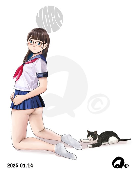 ちょうど一年前のイラスト
スカート短すぎ定期😌 