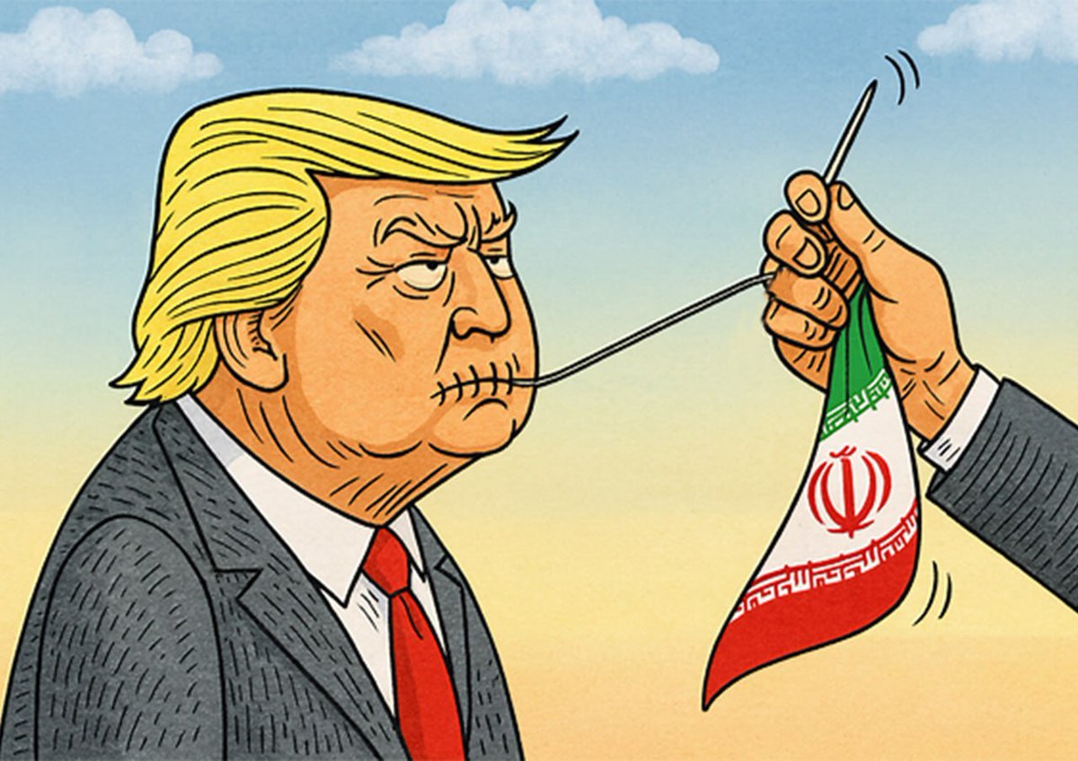 این گوه خوری زیادی برای دهان ترامپ بزرگ است!