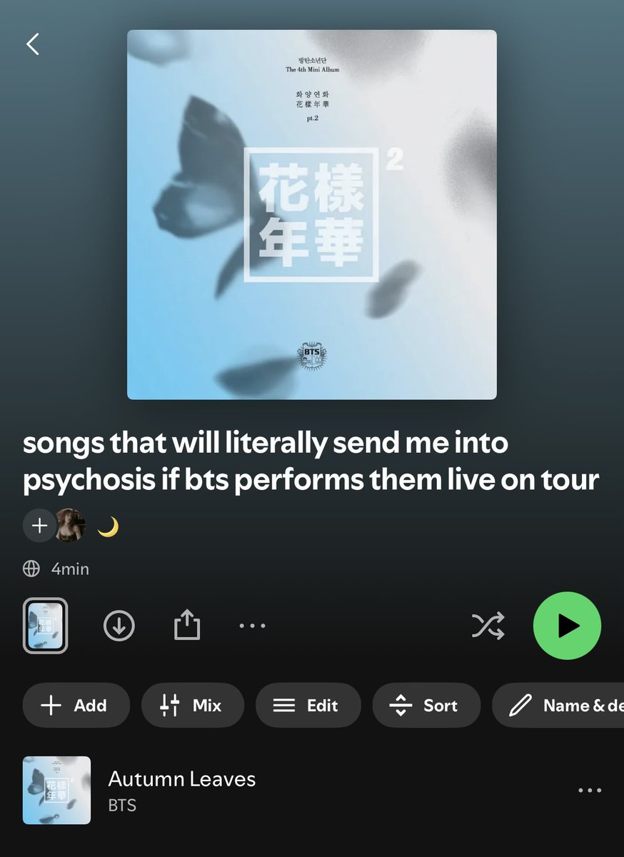 i’m starting to curate a playlist