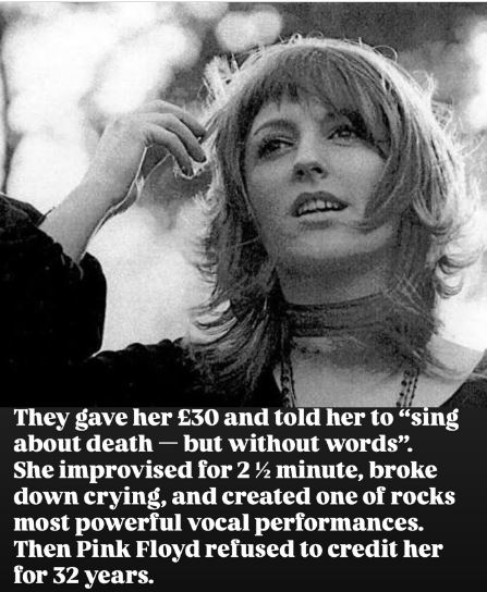 60sPsychJukebox's tweet image. In January 1973, a 25-year-old session singer named Clare Torry walked into Abbey Road Studios for what she thought was just another gig. 

Pink Floyd was finishing The Dark Side of the Moon, and engineer Alan Parsons asked her to improvise vocals over an unfinished track called…