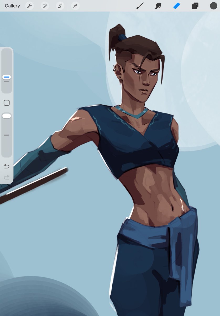 Love me a stringbean with abs and a bad attitude