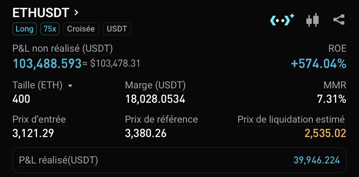 CryptoMillionYT's tweet image. If this position going to 1M PnL I’m giving away 10k$ to someone who : 

- RT 
- Like 
- Tag a friend 

and follow me @CryptoMillionYT 

GL all and make $ETH pump 🚀