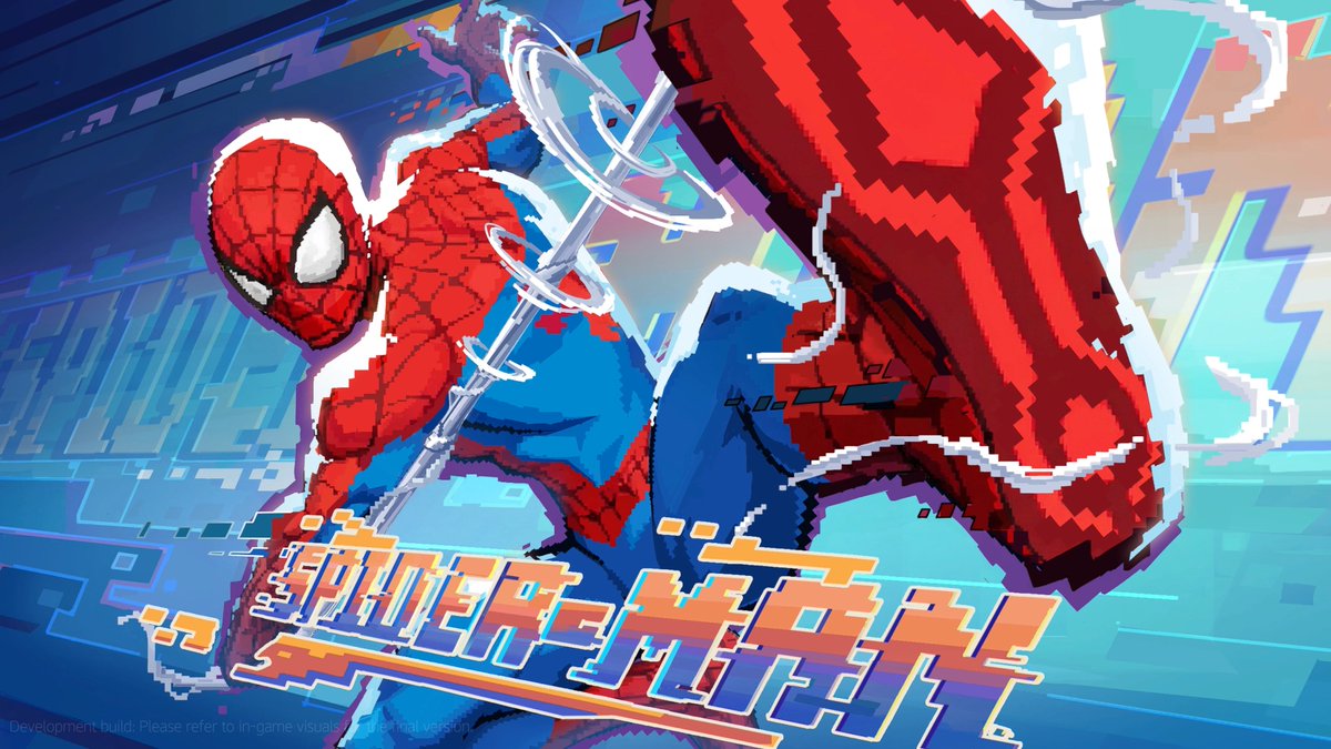mmmmmmmmiller's tweet photo. ‼️ PIXEL ART SPIDER-MAN 4K SCREENSHOTS

Here's a collection of 4K screenshots showcasing the new Marvel Cosmic Invasion collaboration costume for Spider-Man, coming to the #MarvelRivals in-game store this Friday, January 16th. https://t.co/cekzOVDhH2