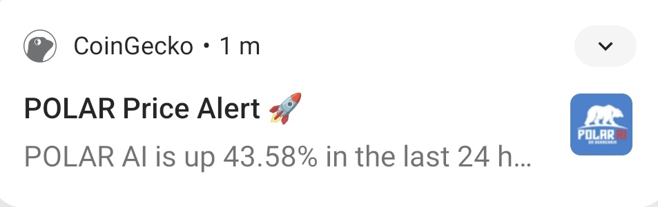 $POLAR + 44%! 👀

Ca: 0x51A7688ca5B142456f4C8D44513433485bF599E9

New ath loading progress 🧠

#POLAR #BERA
