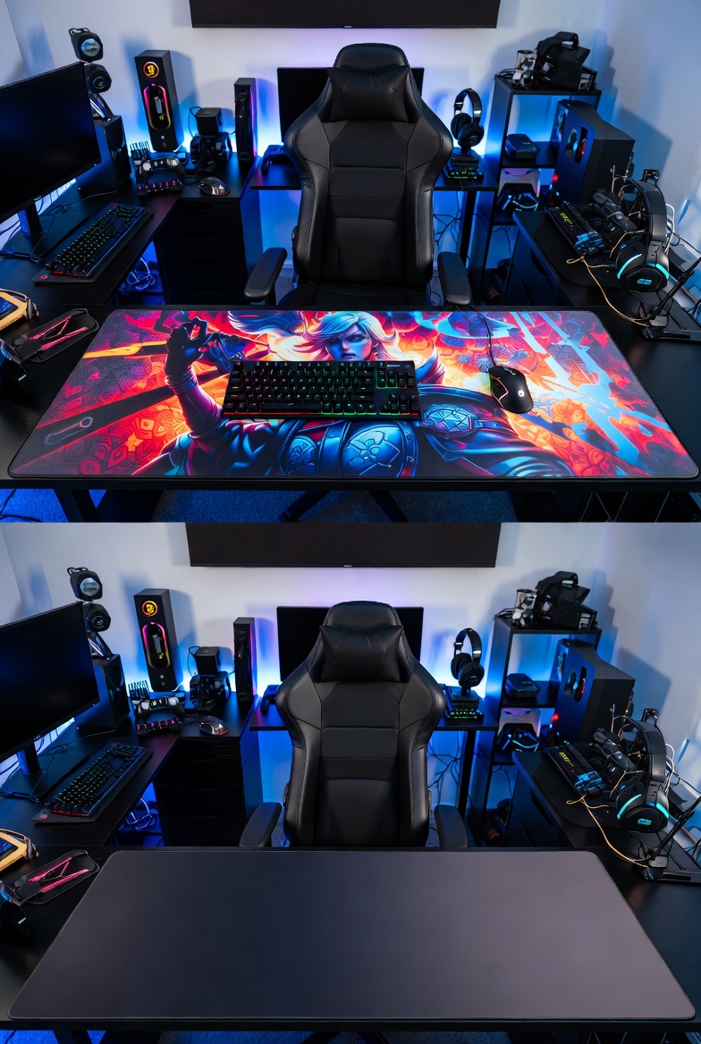 xxxxlmousepad's tweet image. Before ➡️ After 🔥
This custom XXXXL mouse pad completely transformed the desk setup.
Massive size, smooth control, and a bold custom design — a must-have for gaming &amp;amp; work setups.
Would you upgrade your desk like this?
#CustomMousePad #XXXXLMousePad #DeskSetup #BeforeAfter