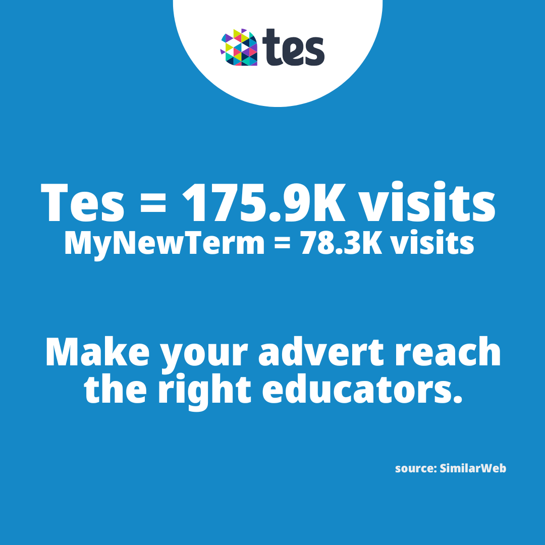 Tes Jobs gets 100,000 more visits per month than MyNewTerm! Month in, month out!

If you want to fill a role quickly and reach the right educators with ease, advertise with Tes today

Advertise now 👉eu1.hubs.ly/H0qZ9R-0

#TeacherRecruitment