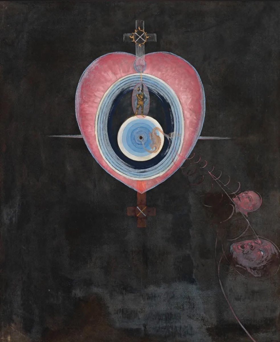 so_contrary's tweet image. Hilma af Klint
The Dove No. 7 Group IX (1915)