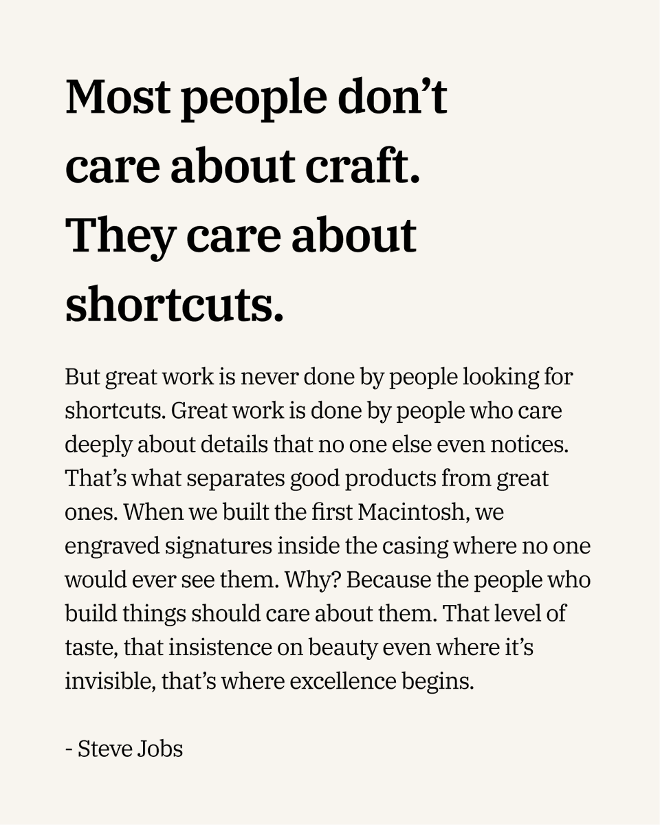 Steve Jobs revealed the secrets of taste and craftsmanship: