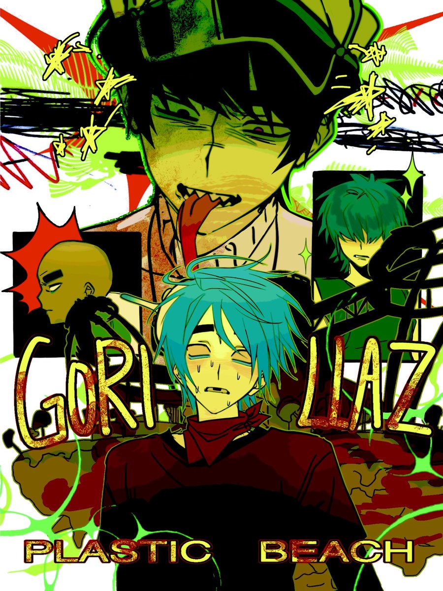 2lpxx_Pi's tweet image. #gorillaz #gorillazfanart