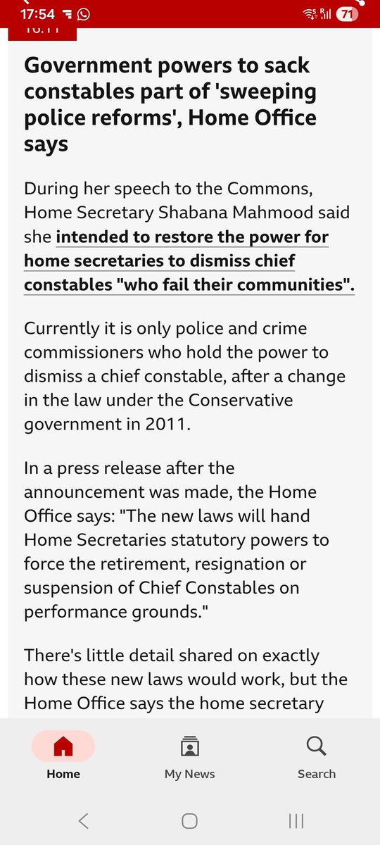 Whitehall's stock answer: centralism. Where is the commitment to devolution if elected mayors are meant to take over functions of police and crime commissioners but the Home Secretary can interfere in staff appointments? If @UKHomeOffice wants a national police force, create it.