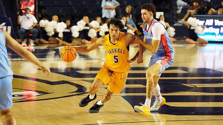 ndnsports's tweet photo. Haskell Indian Nations University Men’s Basketball Pull Away Late from Hesston College for 76-67 Win
#NativeAthletes #HINU #OnwardHaskell
Read at: https://t.co/Ulzfb3ltDN https://t.co/YpAzNLEY9O