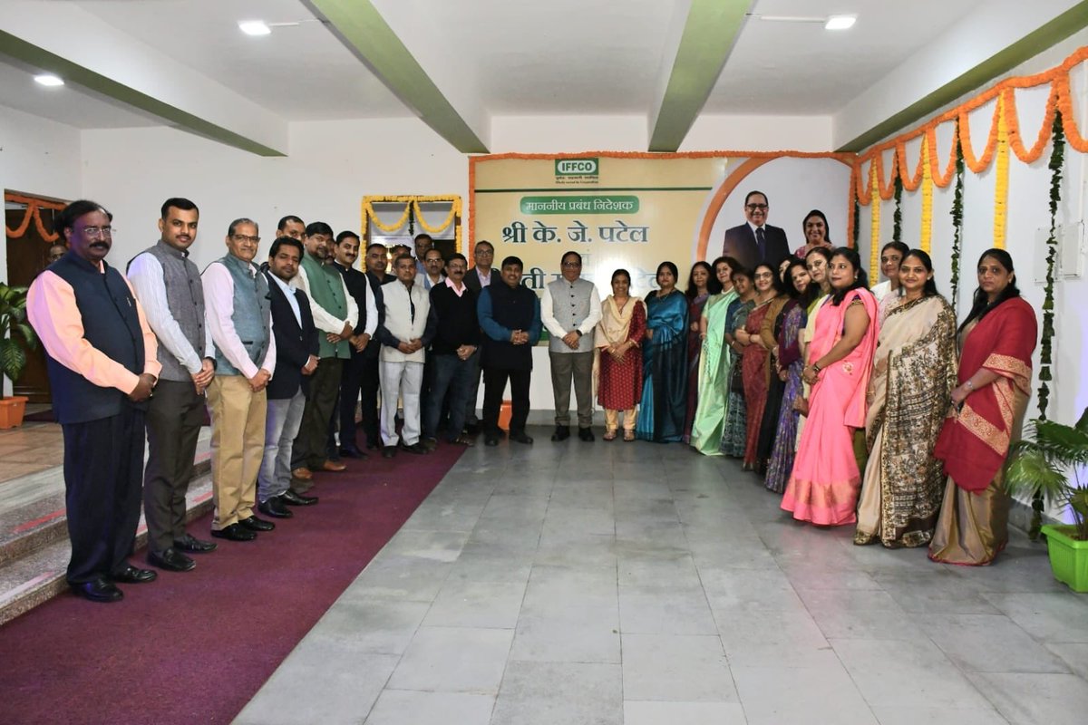 KiritkrJPatel's tweet photo. I am glad to receive the love & affection in this form of warm and heartfelt welcome by IFFCO Kalol Team. I also had the honor of taking a group photograph with the Senior Officials, Representatives of the Officers Association, the Employees Union, and all the incredible ladies and other dedicated officials who make this place what it is; simply brilliant. 

I send my warmest and best wishes to all the wonderful people at IFFCO Kalol. Your dedication and hard work make a real difference, and I have no doubt your continued efforts will lead to even greater success.