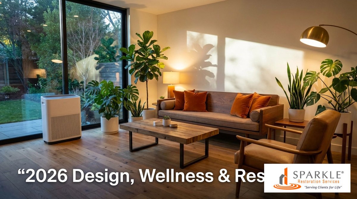 Looking to blend 2026’s home design trends with restoration? Modern flooring, wellness-focused upgrades, and improved indoor air quality create a healthy, stylish space: restored right! Ready to level up your home? 

#SparkleRestorationServices