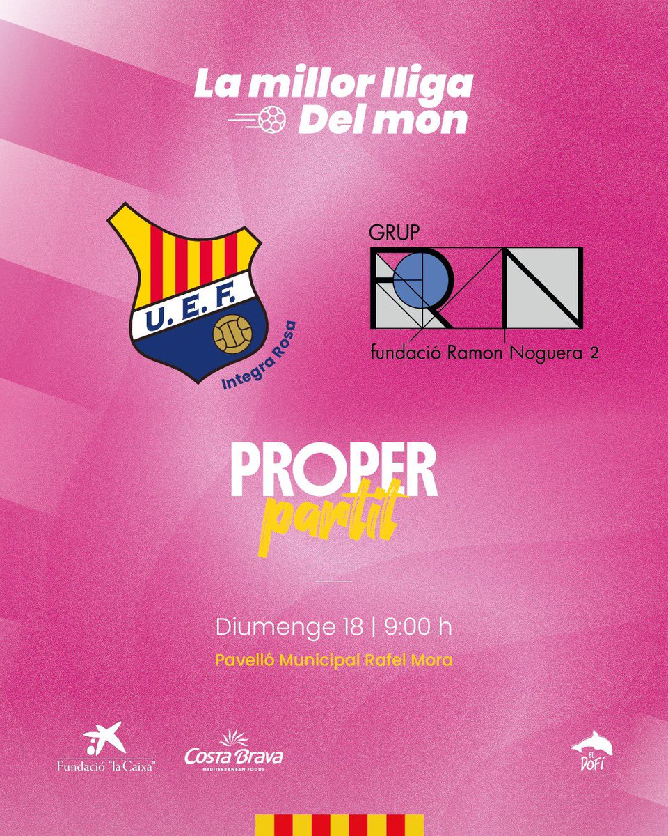 🌎𝗟𝗔 𝗠𝗜𝗟𝗟𝗢𝗥 𝗟𝗟𝗜𝗚𝗔 𝗗𝗘𝗟 𝗠𝗢́𝗡… aterra a Figueres!

Aquest diumenge els equips 𝗜𝗻𝘁𝗲𝗴𝗿𝗮 de la Unió disputen la tercera jornada de lliga! Aquest cop com a locals!

Veniu a treure-hi el cap… us ho passareu d’allò més bé! 

#DeLaUnió